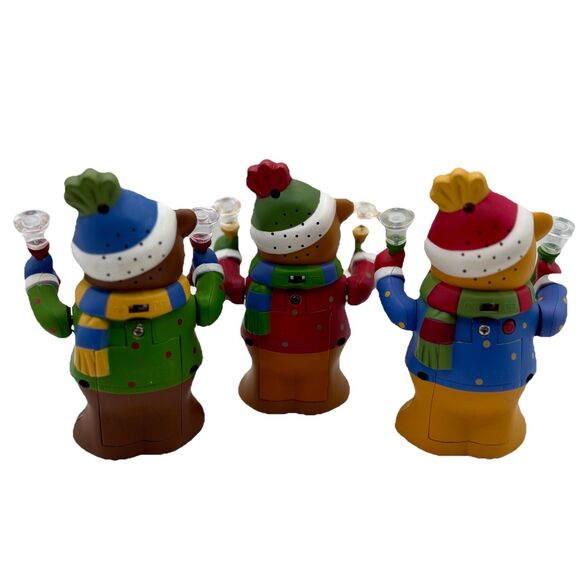 Avon Christmas Bell Ringing Band Trio Bears Musical Light Up Decoration - Picture 2 of 12
